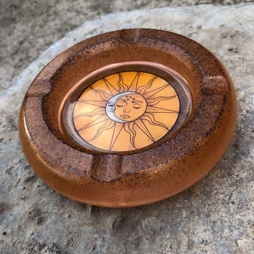 Ashtray "Sun & Moon" — Handcrafted